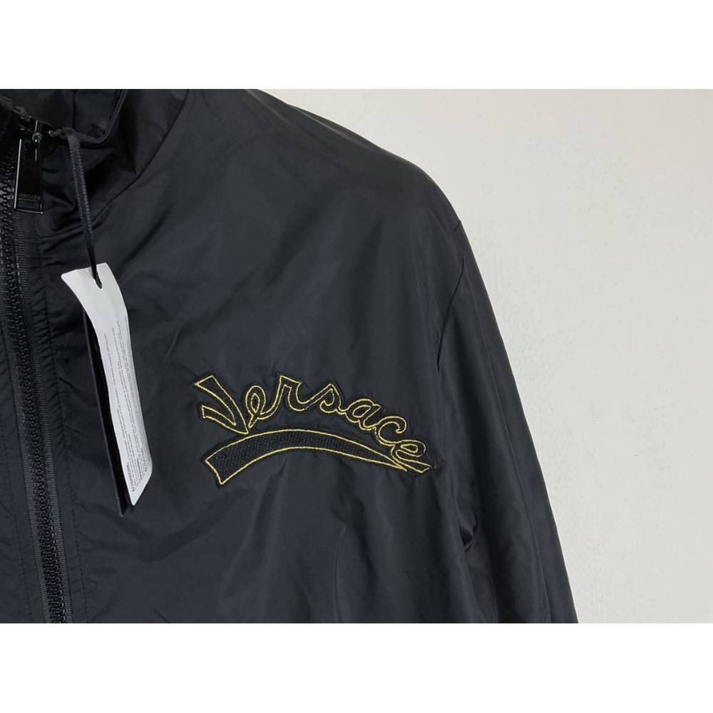 Versace windbreaker jacket Black Size 50 Brand new